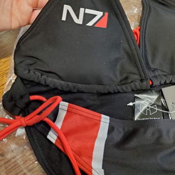 SOLD Musterbrand Mass Effect N7 Bikini Bathingsuit - Picture 2 of 3